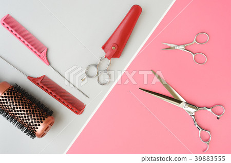 Set Of Professional Hairdresser Tools Stock Photo 39883555 Pixta