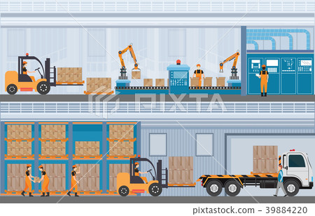 Manufacturing Warehouse Conveyor, Manufacturing Warehouse Conveyor, 39884220