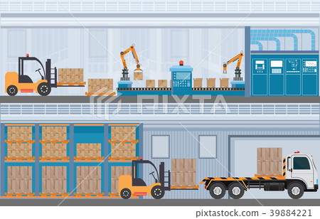Manufacturing Warehouse Conveyor, Manufacturing Warehouse Conveyor, 39884221