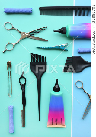 Set of professional hairdresser tools 39886705