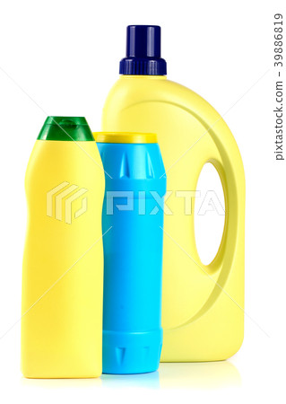 bottle of dishwashing detergent isolated on white bottle of dishwashing detergent isolated on white 39886819