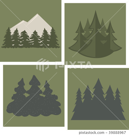 Tree outdoor travel pine silhouette coniferous 39888967