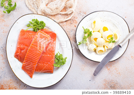 salmon fish and butter salmon fish and butter 39889410