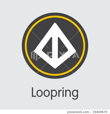 Loopring Cryptographic Currency Coin. Vector Icon 39889670