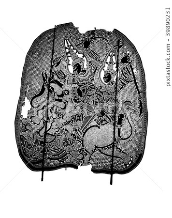 Thai ancient shadow play - Shadow puppet Thai ancient shadow play - Shadow puppet 39890231