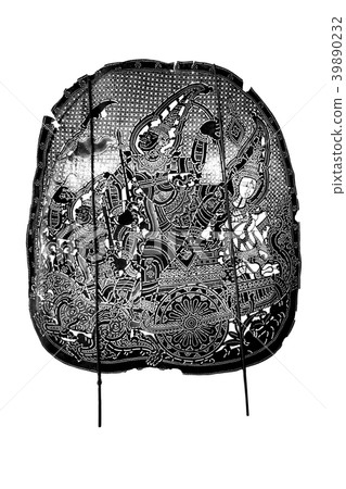 Thai ancient shadow play - Shadow puppet Thai ancient shadow play - Shadow puppet 39890232