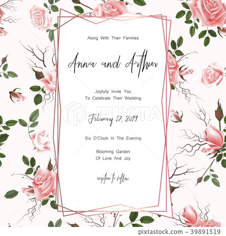 Save the date card, wedding invitation, greeting Save the date card, wedding invitation, greeting 39891519
