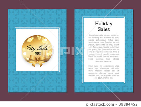 Holidays Sale Banner Cover Back Page Golden Label Holidays Sale Banner Cover Back Page Golden Label 39894452