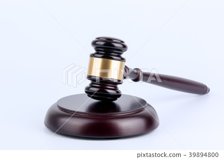 Wooden gavel on a white background. Law and justice concept Wooden gavel on a white background. Law and justice concept 39894800