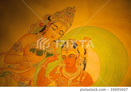 Colorful painting at Madras or Goverment Museum 39895607