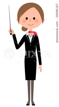 指向標尺的統一婦女 39896167