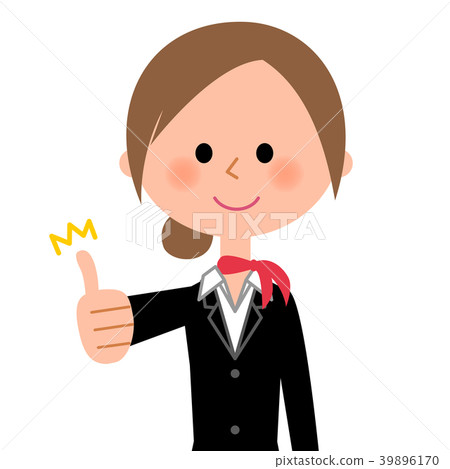 Uniform women's thumbs up Uniform women's thumbs up 39896170