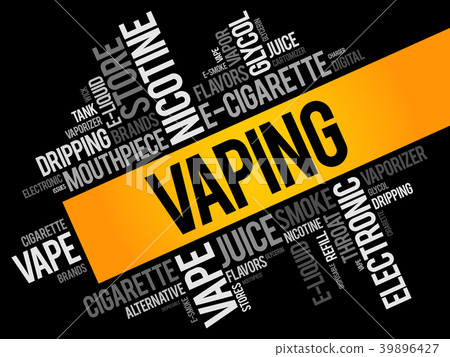 Vaping word cloud collage Stock Illustration 39896427 PIXTA