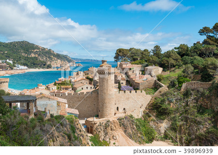 Tossa de Mar on Costa Brava, Catalonia, Spain 39896939