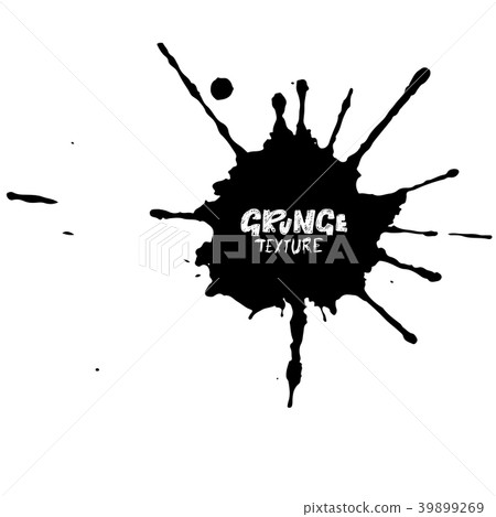 Hand drawn grunge texture. Abstract ink drops Hand drawn grunge texture. Abstract ink drops 39899269