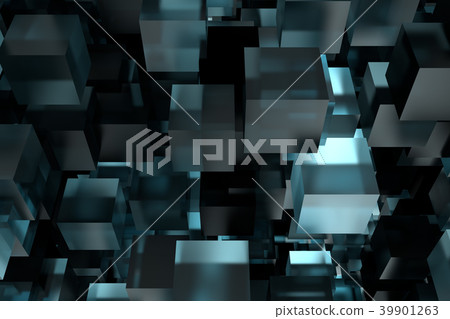 Abstact modern background with cubes. 3d rendering Abstact modern background with cubes. 3d rendering 39901263