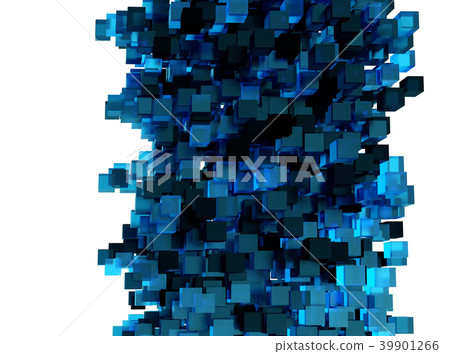 Abstact modern background with cubes. 3d rendering Abstact modern background with cubes. 3d rendering 39901266