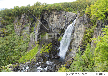 Waterfall in Skaftafell National Park hiking trail 39903017