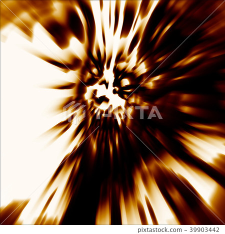 Scary head of zombie woman with disheveled hair  39903442