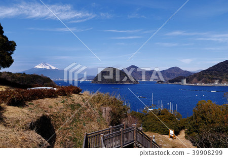 [國立歷史遺址]從長浜城遺址（伊豆湖）看到的富士山內浦灣 39908299