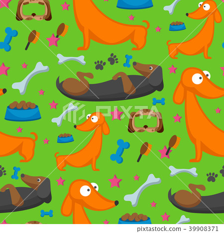 Playing dog character funny purebred puppy comic Playing dog character funny purebred puppy comic 39908371