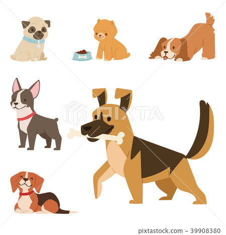 Puppy cute playing dogs characters funny purebred Puppy cute playing dogs characters funny purebred 39908380