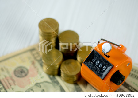 Tally counter or counting machine with coin money Tally counter or counting machine with coin money 39908892
