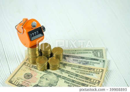 Tally counter or counting machine with coin money Tally counter or counting machine with coin money 39908893