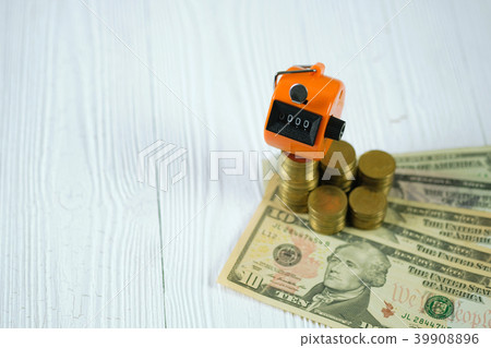 Tally counter or counting machine with coin money Tally counter or counting machine with coin money 39908896