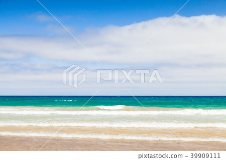 Sandy beach landscape background 39909111