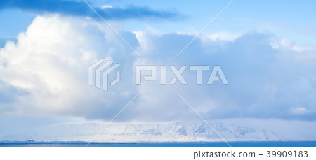 Clouds formation over sea, background photo Clouds formation over sea, background photo 39909183