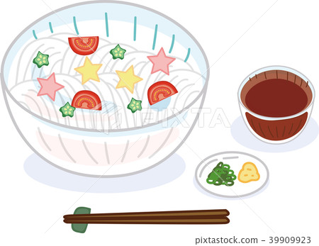 Tanabata Somen的插圖素材 Tanabata Somen的插圖素材 39909923