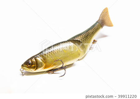 fishing lures on white background fishing lures on white background 39911220
