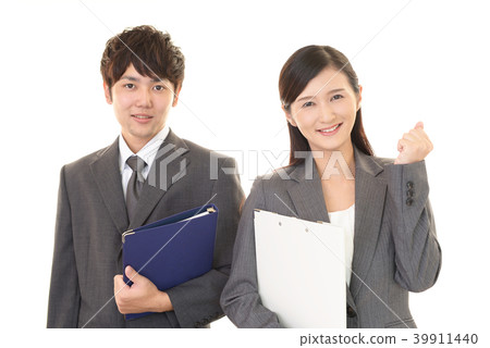 Smiling businessman and OL 39911440