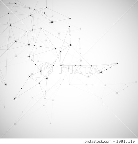 Abstract Connection Background With Lines And Dots - Stock Illustration ...