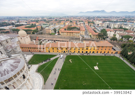 Pisa Cathedral seen from Leaning Tower of Pisa Pisa Cathedral seen from Leaning Tower of Pisa 39913842