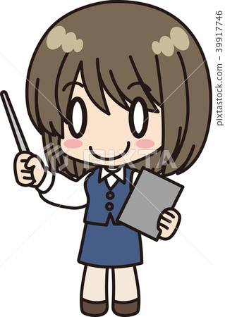 Female office worker _ description _ smile Female office worker _ description _ smile 39917746