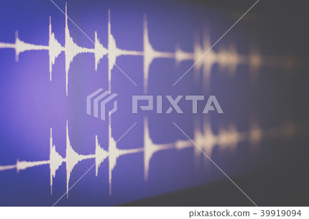 digital waveform on screen, music background digital waveform on screen, music background 39919094
