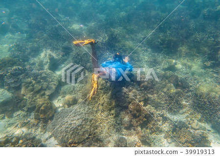 snorkeling diver snorkeling diver 39919313