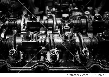 old & grunge car engine inside view old & grunge car engine inside view 39919743