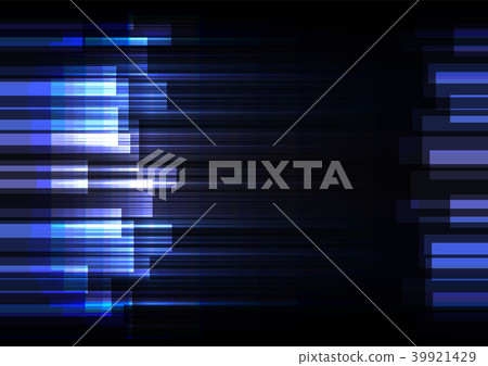 blue speed bar overlap in dark background-插圖素材 [39921429] - PIXTA圖庫