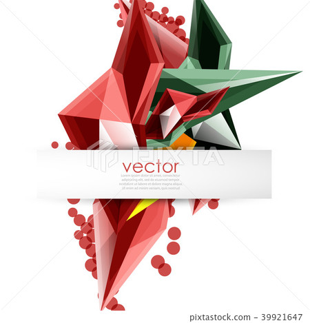 Colorful blooming crystals vector abstract background Colorful blooming crystals vector abstract background 39921647