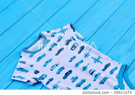 Baby boy modern cotton bodysuit. Baby boy modern cotton bodysuit. 39921874