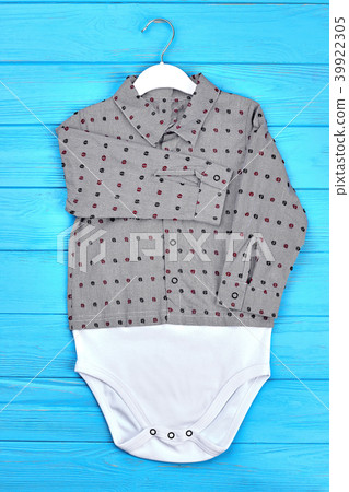 Baby-boy long sleeve shirt bodysuit. 39922305