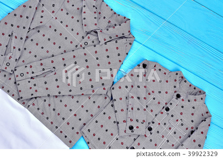 Set of autumn shirts for little boys. Set of autumn shirts for little boys. 39922329