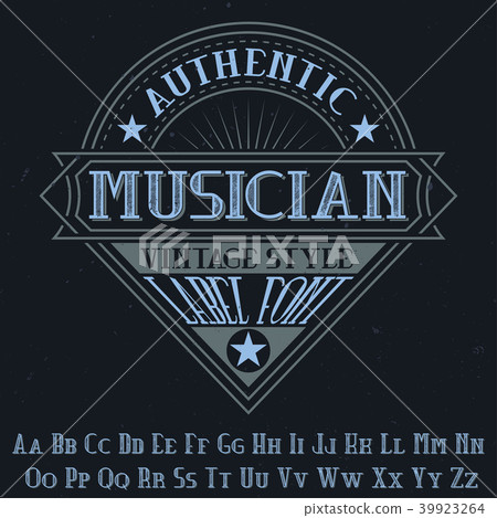 Original label typeface 39923264