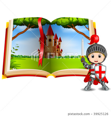 castle scenery in the book and a knight castle scenery in the book and a knight 39925126