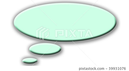 Speech balloon green eco image - Stock Illustration [39931076] - PIXTA