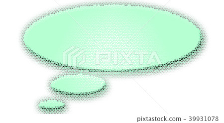 Speech bubble eco green left side - Stock Illustration [39931078] - PIXTA