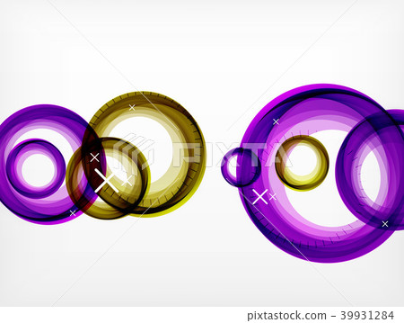 Flying abstract circles, vector geometric background, color air bubbles, web banner template Flying abstract circles, vector geometric background, color air bubbles, web banner template 39931284